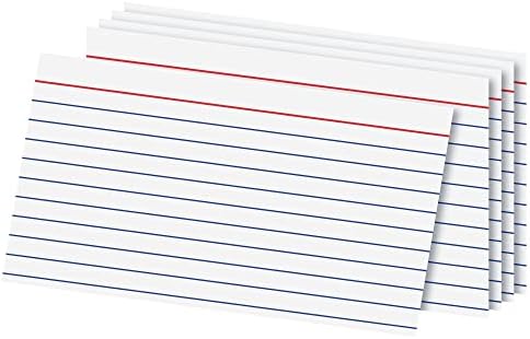 Office Depot Index Cards, 3in. x 5in., Ruled, White, 100, OD40153