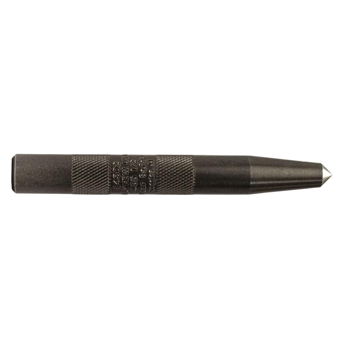 Mayhew Tools Knurled Center Punch, Black Oxide Finish