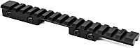 Warne CZ 452/455 11mm Picatinny Rail Adapter, 15MOA, Black, 7755M