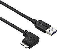StarTech.com Slim USB 3.0 A to Micro-B Angled Micro-USB Cable