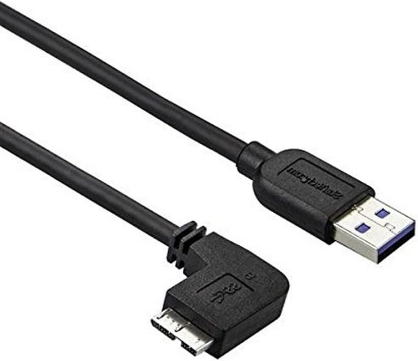 StarTech.com Slim USB 3.0 A to Micro-B Angled Micro-USB Cable