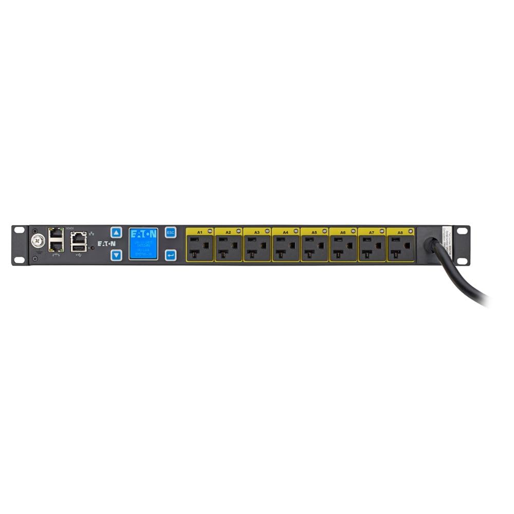 EATON MANAGED RACK PDU, 1U, 5-20P, L5-20P INPUT, 1.44 KW MAX, 120V, 12A, 10 FT C