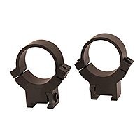 Warne 722M Rimfire Scope Rings, Solid Steel, Horizontal Split, 1 inch, High Matte