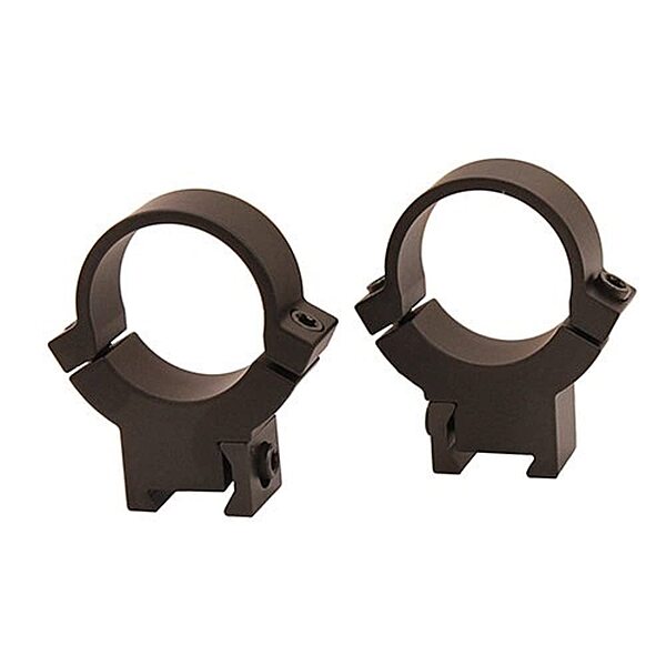 Warne 722M Rimfire Scope Rings, Solid Steel, Horizontal Split, 1 inch, High Matte
