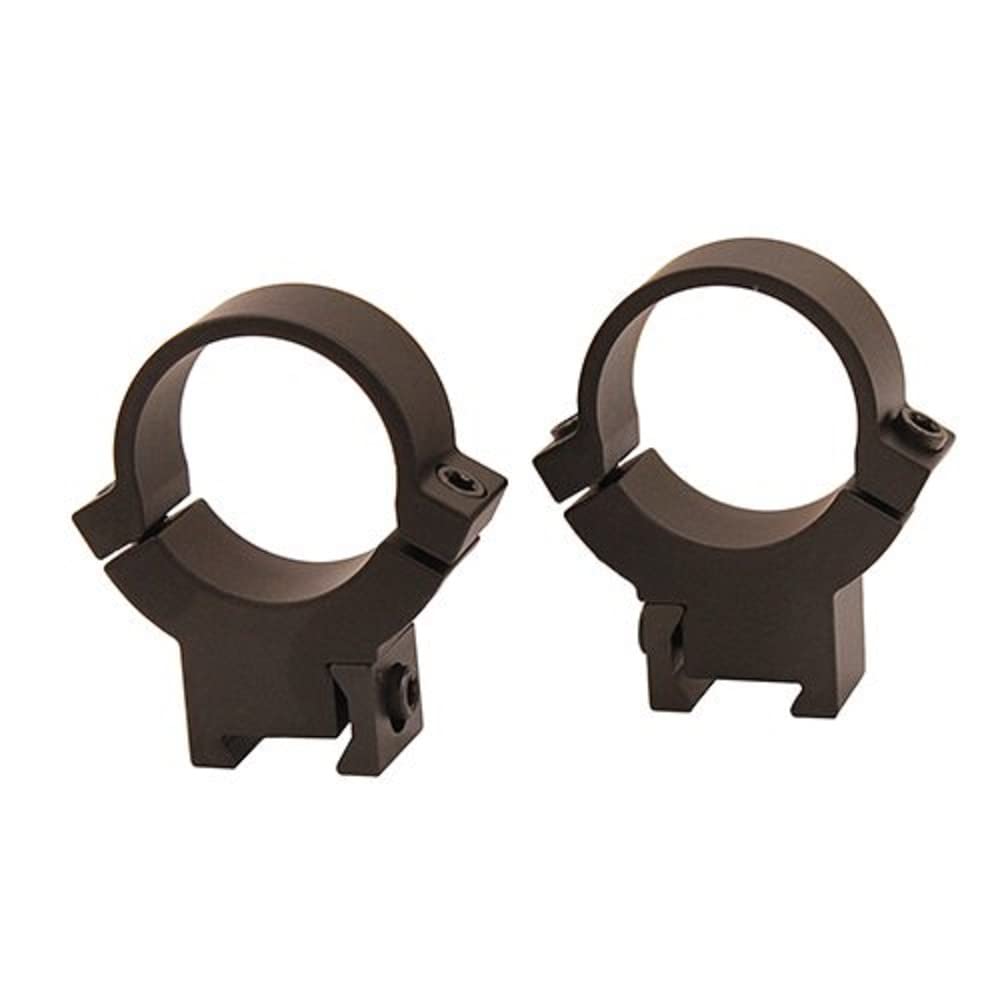 Warne 722M Rimfire Scope Rings, Solid Steel, Horizontal Split, 1 inch, High Matte