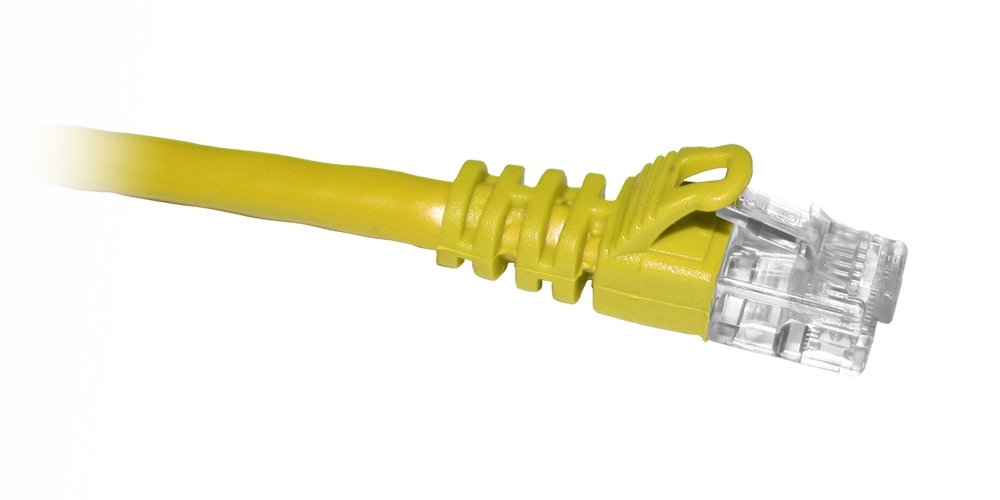 ENET CAT6 YELLOW 6 INCH PATCH CABLE WITH SNAGLESS MOLDED BOOT (UTP)