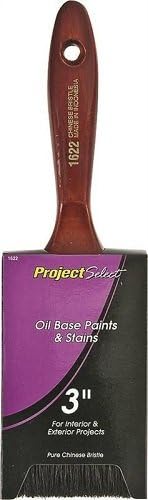 LINZER 1622 3 in Paint Brush - Black China Bristle, Wood Handle