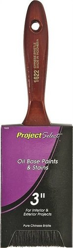 LINZER 1622 3 in Paint Brush - Black China Bristle, Wood Handle