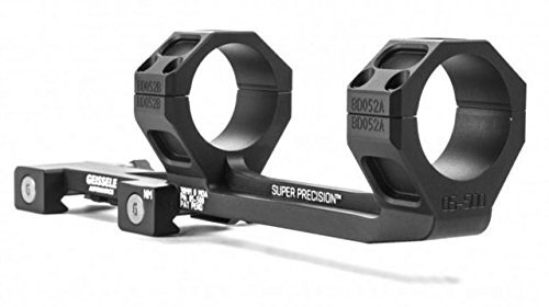 Geissele Super Precision High-Power 30MM, 1.3in Height, 10MOA, Black, 05-500B