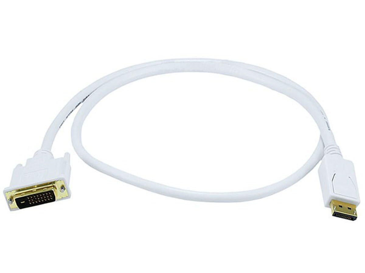 Monoprice DisplayPort to DVI Cable (28AWG) - White