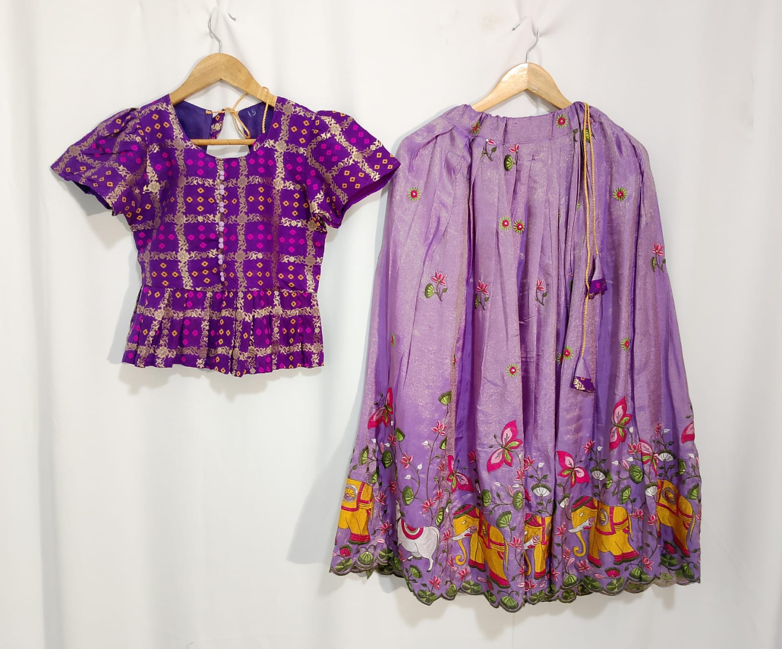 K93: Ready To Ship Beautiful Kids Lehengs Set