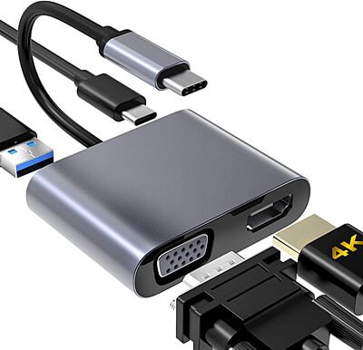 USB C to VGA HDMI Adapter USB C to VGA HDMI Adapter