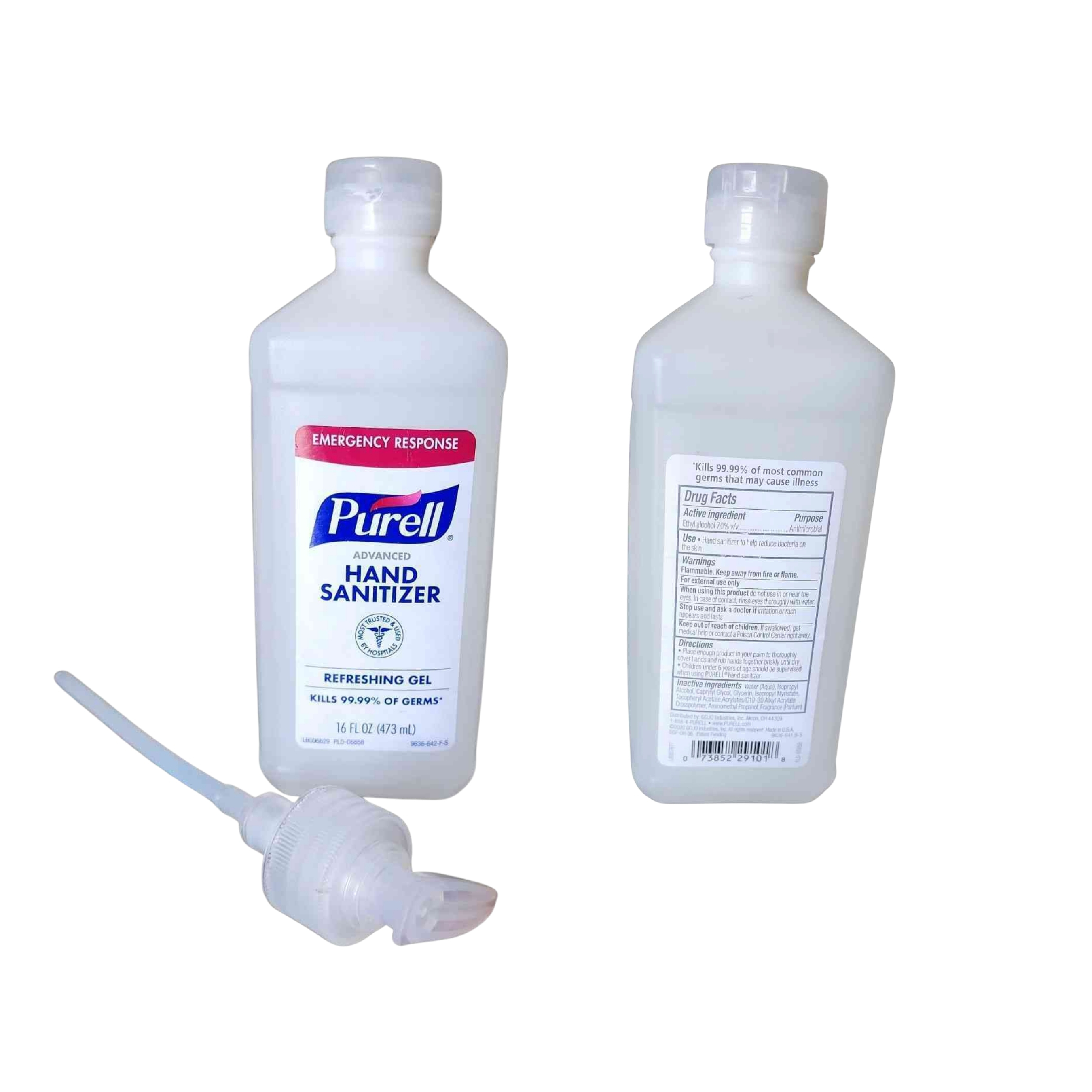 (02) Purell Advanced Sanitizer - A pallet of 576 bottles - 16oz Pump Bottles - Retail $7.98 your price $0.75 Each