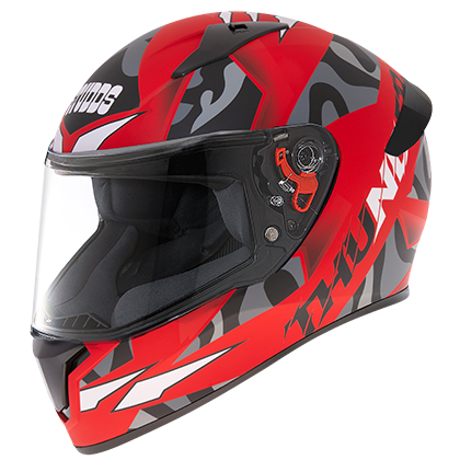 STUDDS THUNDER D7 MATT RED N9 BLACK M/V (L)