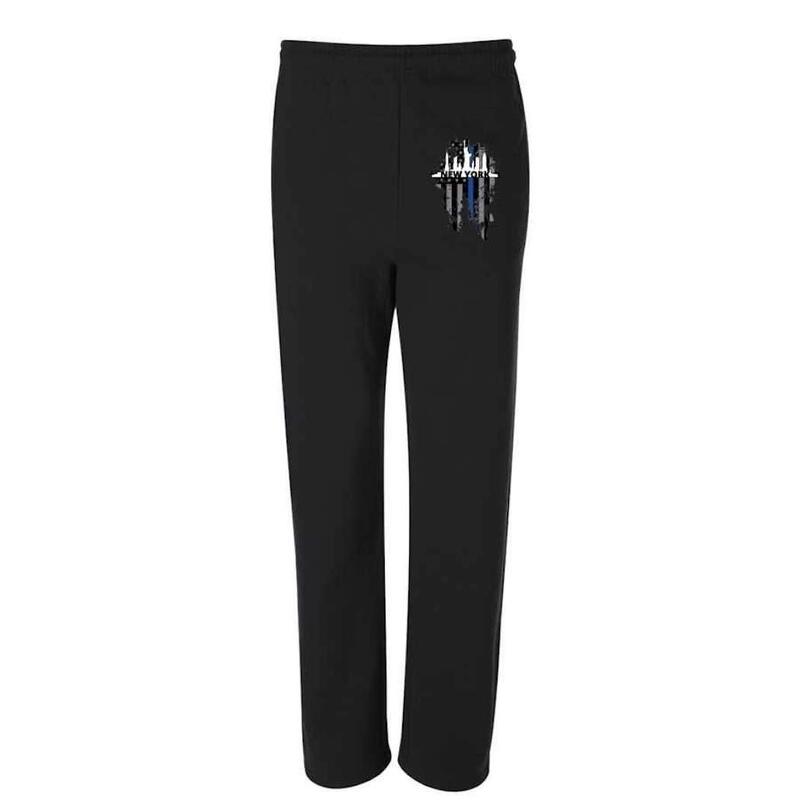 THIN BLUE LINE USA New York City Skyline Sweatpants - Police Support
