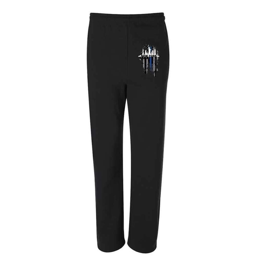 THIN BLUE LINE USA New York City Skyline Sweatpants - Police Support