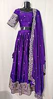 K0181: Ready To Ship Beautiful Purple Lehenga Set