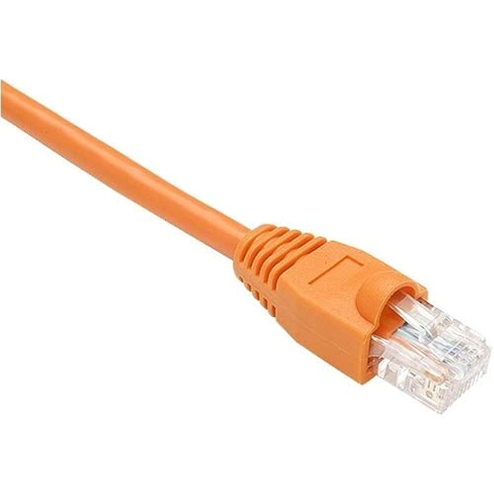 1ft Orange Cat5e Patch Cable, UTP, Snagless