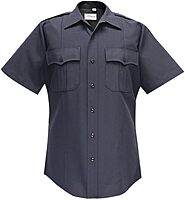 FLYING CROSS Deluxe Tropical Short Sleeve Shirt w/ Convertible Sport Collar