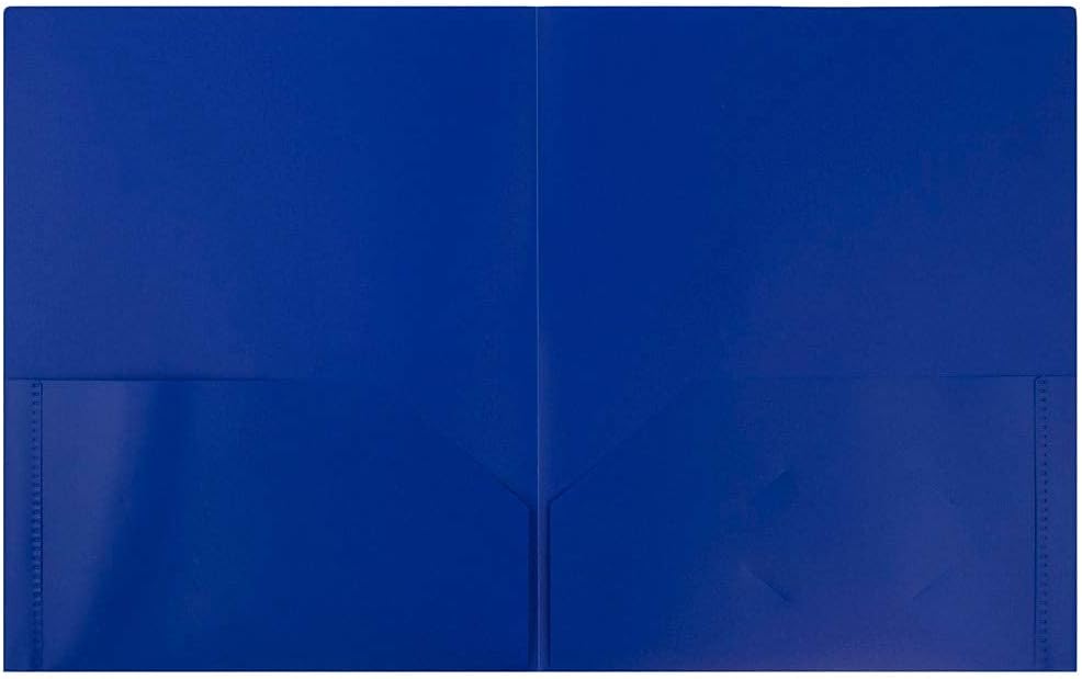 JAM Paper Plastic 2-Pocket POP Folders