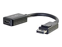 C2G Legrand DisplayPort to HDMI, Male to Female Displayport Cable, Black DisplayPort Cable, 8 Inch Digital Display Cable