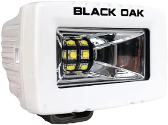 Black Oak 2" Marine Flush Mount Spreader Light - White Housing - Pro Series 3.0