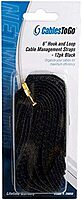 C2G/ Cables To Go C2G/Cables To Go 29585 6in Hook and Loop Cable Management Wraps Multipack (12 pack) - Black