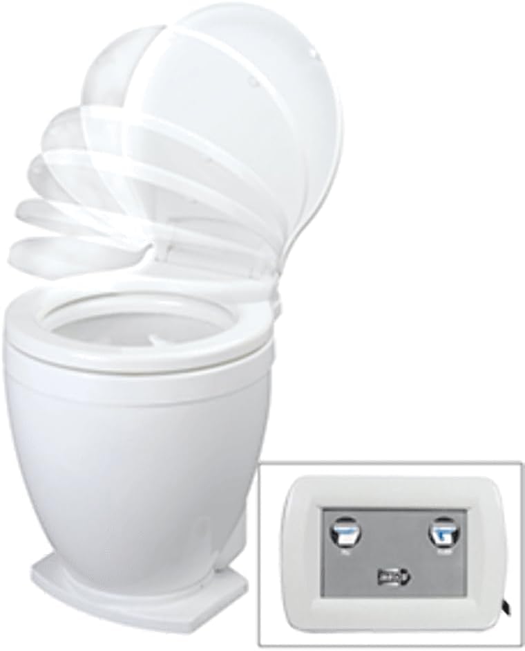 Jabsco Lite Flush Electric 12V Toilet w/Control Panel