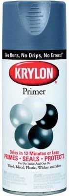 Krylon K01316A00 Primer Five Ball Industrial Spray Paint, 12 oz, Black (Pack of 6)