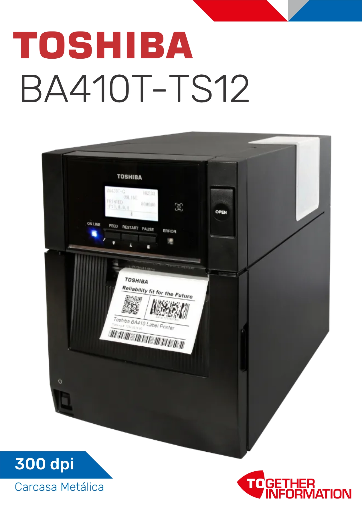Impresora Toshiba Carcasa Metálica Resolución 300 DPI