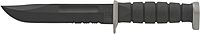 Ka-Bar 1281, D2 Fighting/Utility Knife, Serrated, Black Cordura Sheath