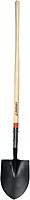 RAZOR-BACK 45519 Round Point Shovel, Open Back With Wood Handle