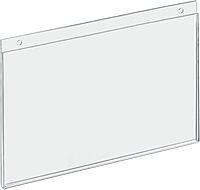 AZAR DISPLAYS U-Frame Wall-Mount Acrylic Sign Holders, Clear, Pack Of 10
