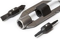 5.11 Tactical EDT Hex Tool Keychain, Stainless Steel, Style 56672, Tumbled Steel Color