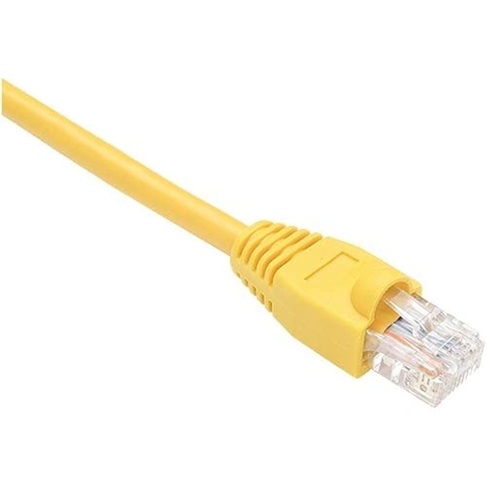 7ft Yellow Cat5e Patch Cable, UTP, Snagless