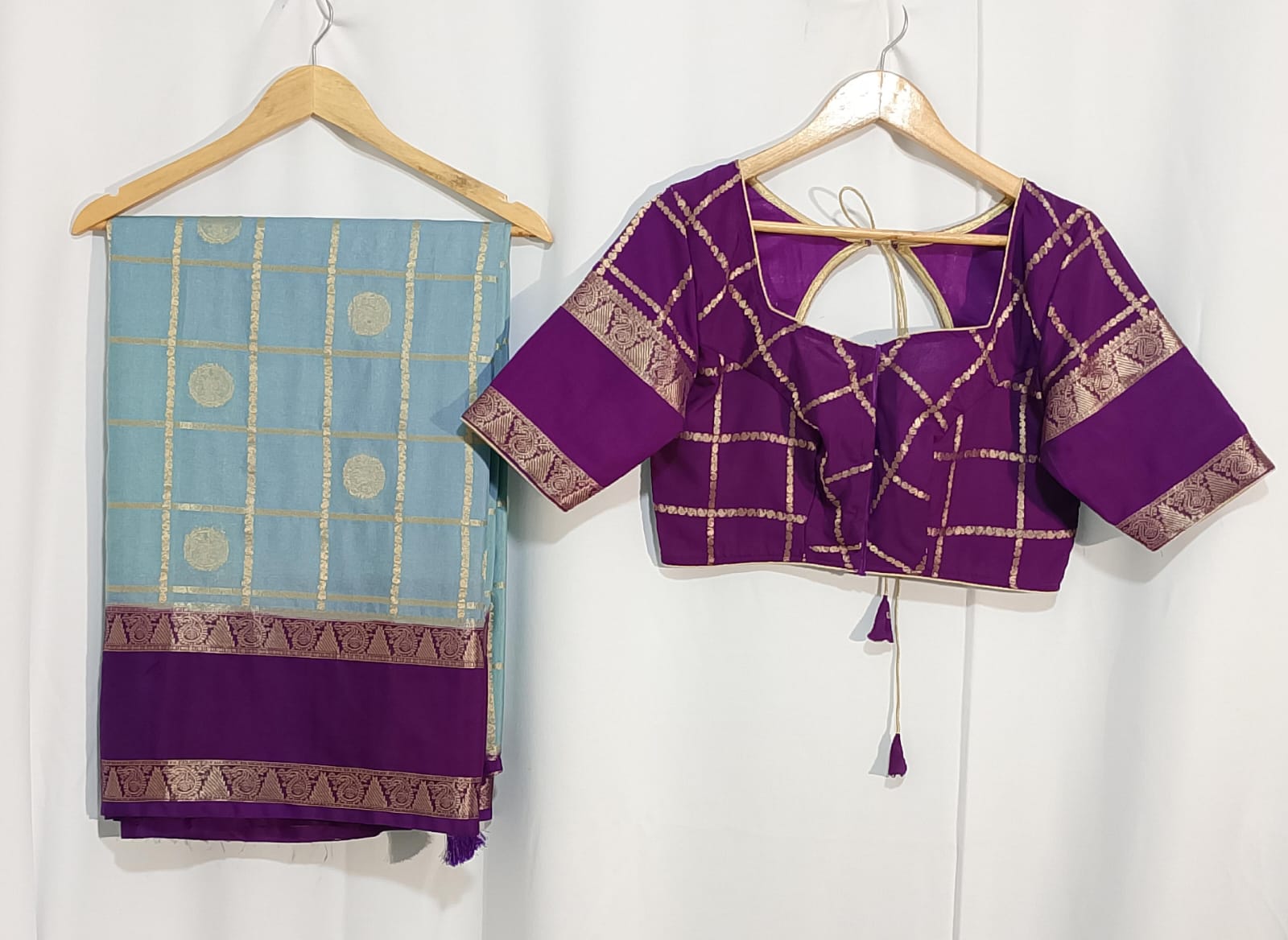 N84: Ready To Ship Beautiful  Saree With Stitched Blouse