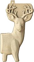 Birchwood Casey 3D Deer 31 1/4" x 17" Targets | Lightweight Hunting Shooting Training Targets with Mounting Tab | Pack of 3