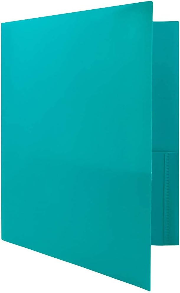 JAM Paper Plastic 2-Pocket POP Folders