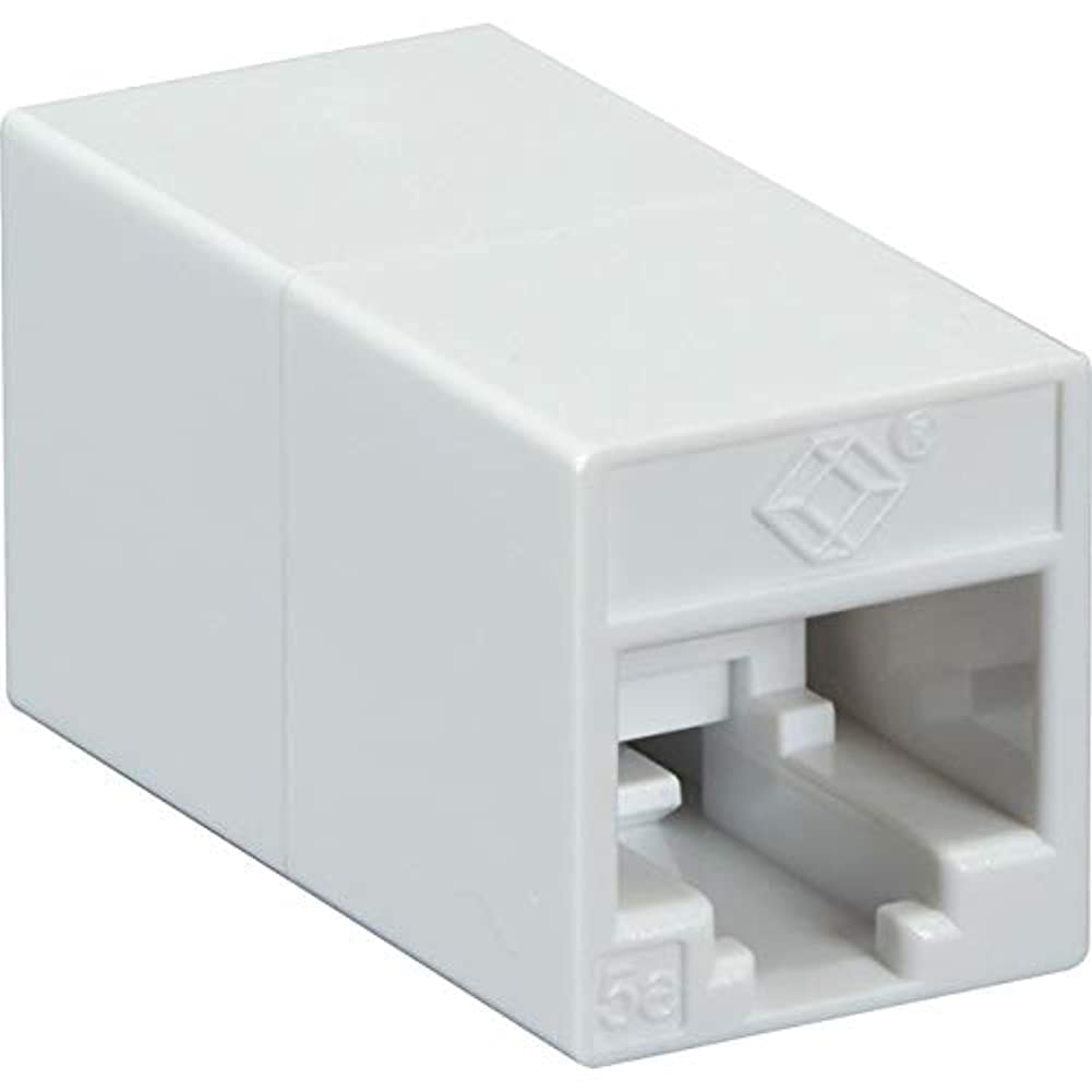 FM506-R2 CAT5e Coupler, Straight-Pinned, Unshielded, White, Single-Pack