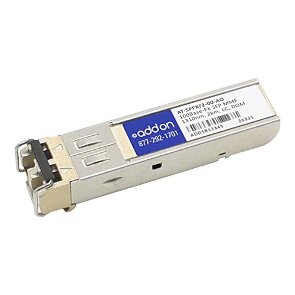 AddOn Allied Telesis AT-SPFX/2-00 Compatible 100Base-FX SFP Transceiver (LC, 2km)