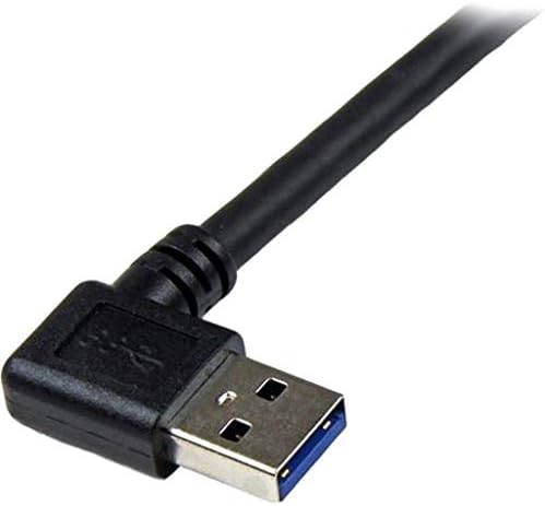 StarTech.com 1m Black SuperSpeed USB 3.0 Cable - Right Angle A to B - 3 ft USB 3 Cable