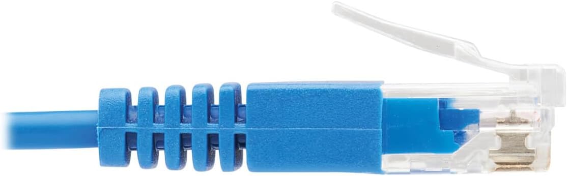 TRIPP LITE CAT6a 10G Ultra-Slim Molded UTP Ethernet Cable, Blue