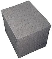 Sorbent Pad: Universal Use, 15" x 19", 44 gal, Gray