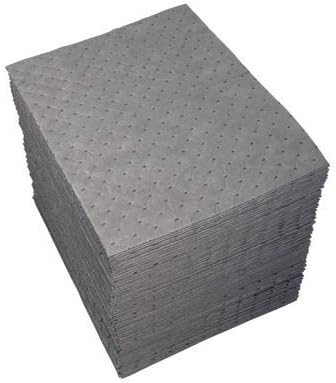 Sorbent Pad: Universal Use, 15" x 19", 44 gal, Gray