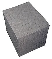 Sorbent Pad: Universal Use, 15" x 19", 44 gal, Gray