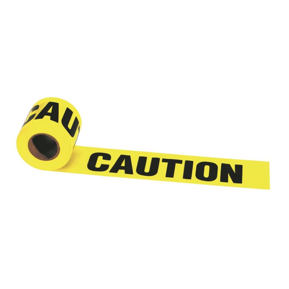 Stanley Barrier Tape, 3 in x 1,000 ft, Caution