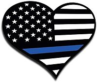 Thin Line Tactical Thin Blue Line Vinyl Sticker Decal