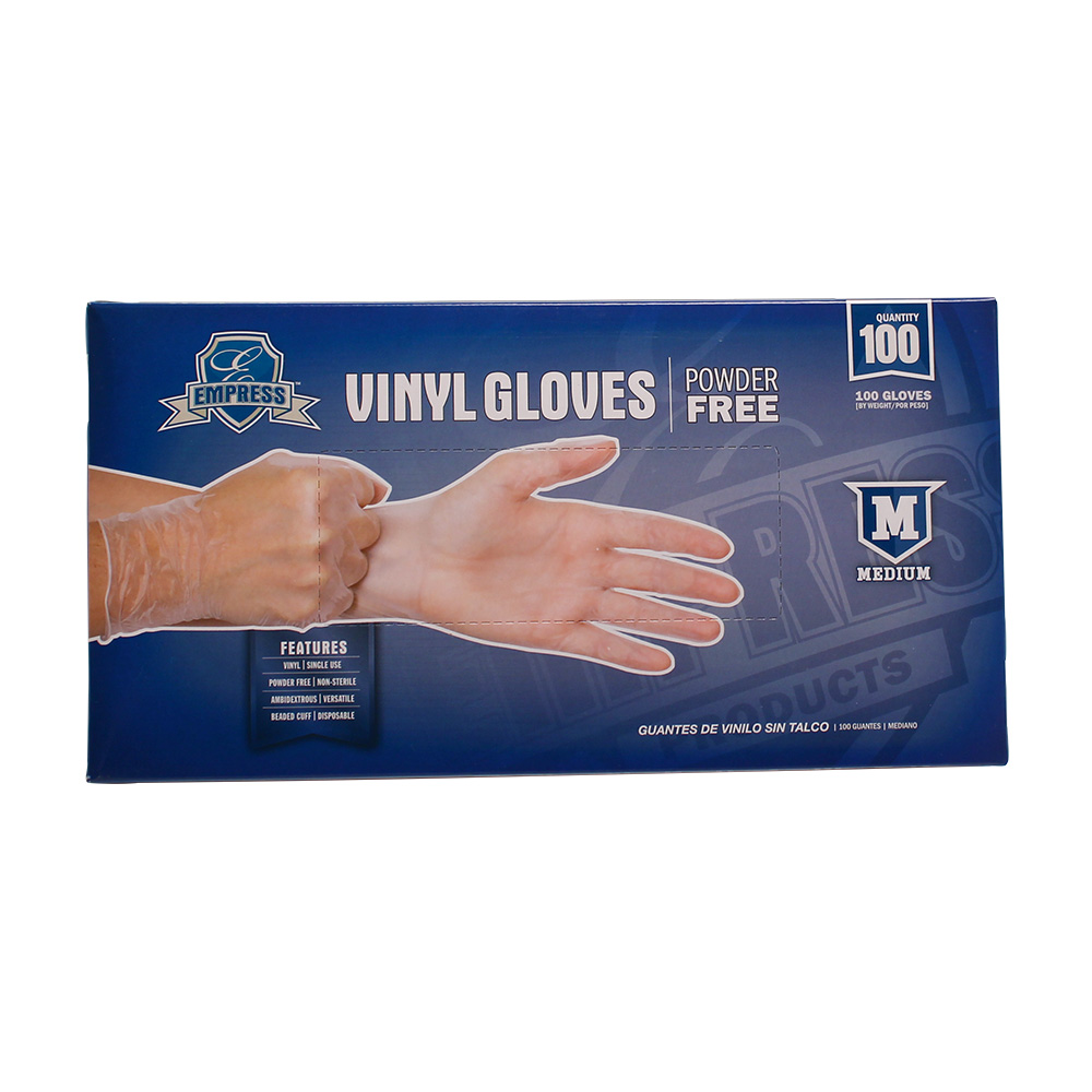 Empress Vinyl Glove Powder Free Medium 10 / 100 cs