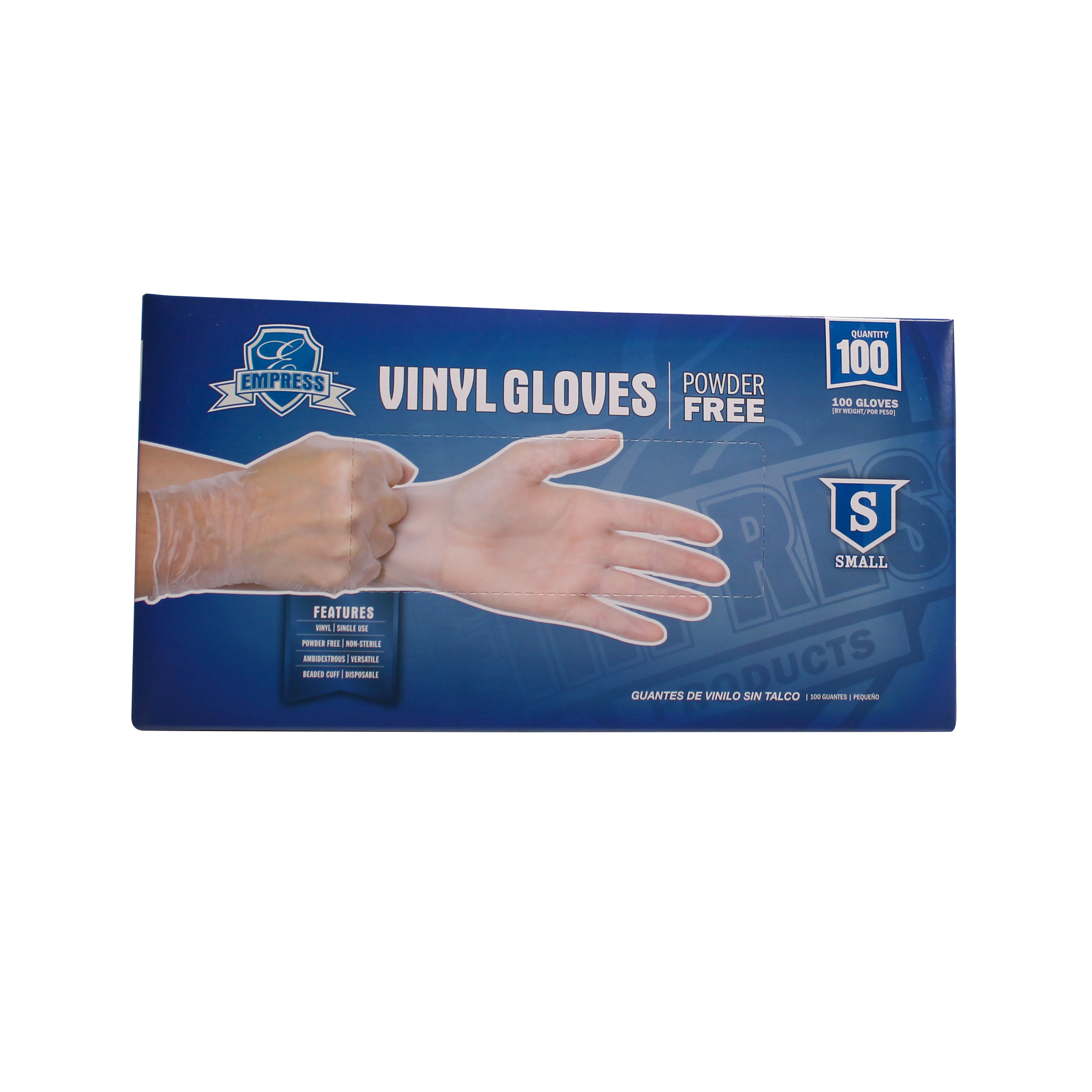 Empress Vinyl Glove Powder Free Small 10 / 100 cs