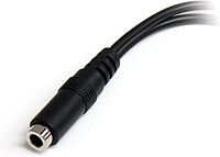 StarTech.com 3.5mm Headset Splitter Adapter (Combo to Separate Mic & Headphone)